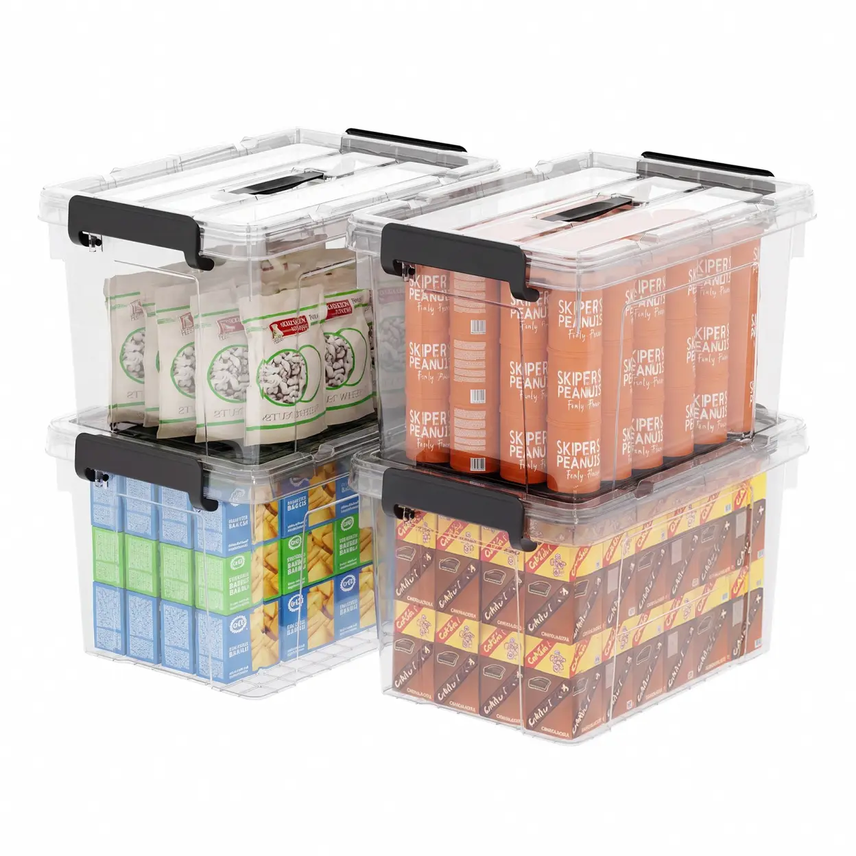 Unter 50 €: Flache Plastikaufbewahrungsbox mit Deckel