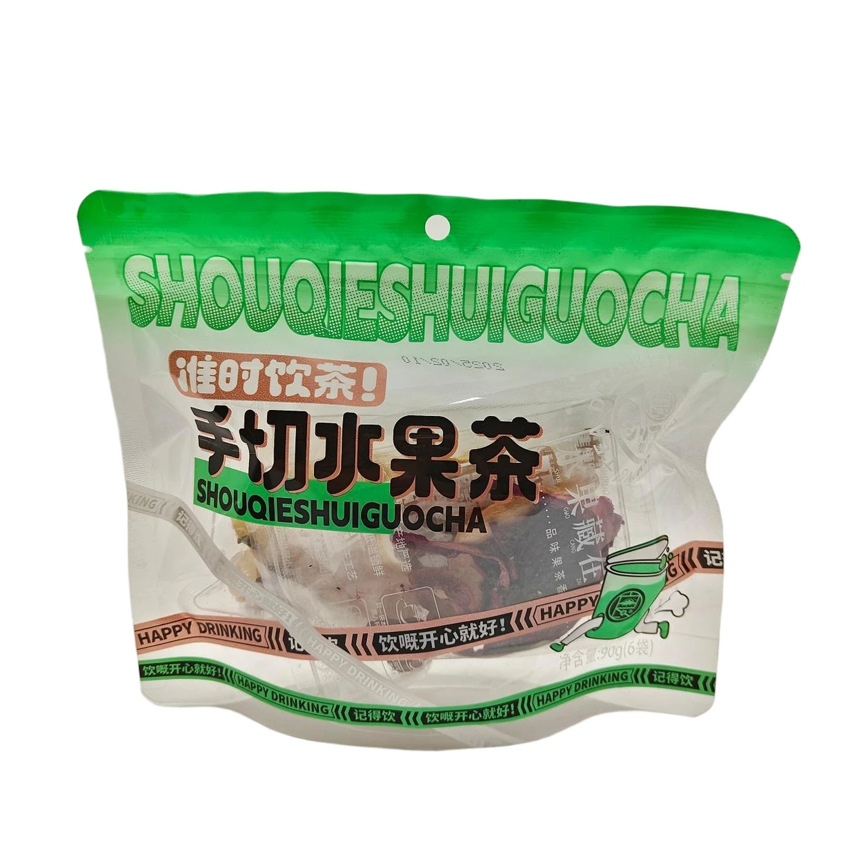 陈皮普洱茶: 甘醇芳香，柑香浓郁