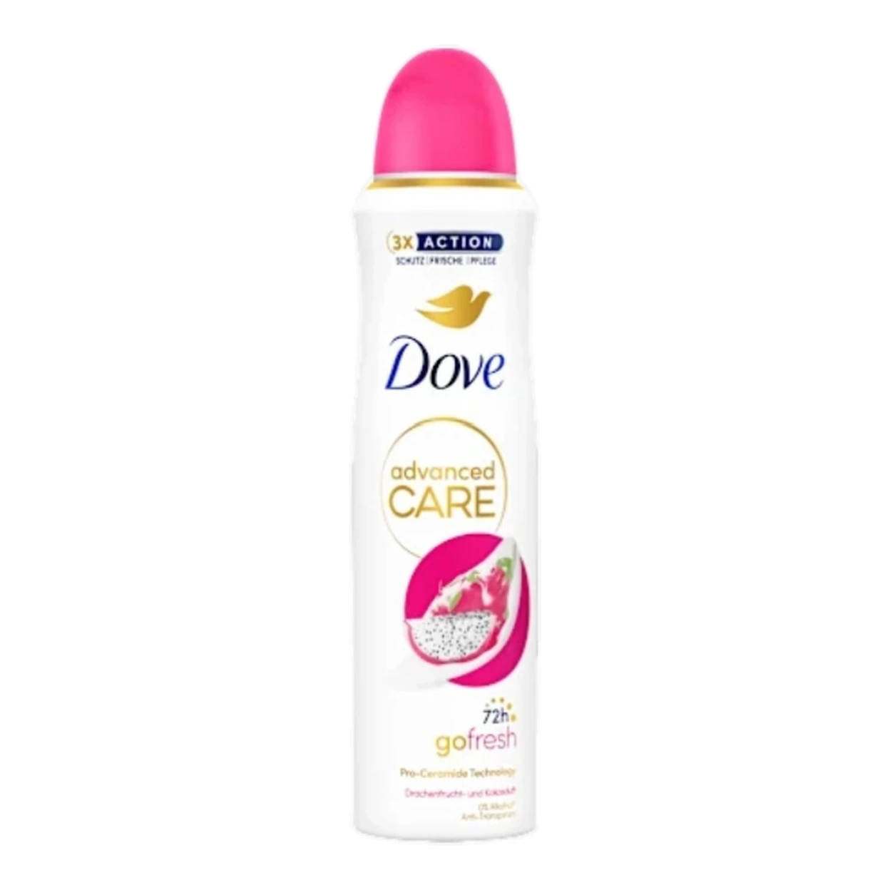 Dove Advanced Care Deodorant Spray Go Fresh Drachenfrucht & Kokosduft 150 ml | Spray & Aerosol