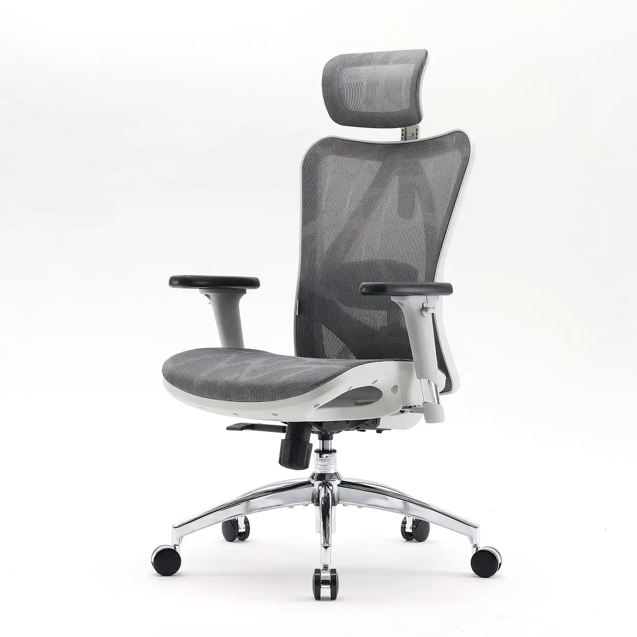 MELOKEA Bürostuhl Ergonomisch, Schreibtischstuhl 150 KG, Mesh-Sitzfläche | 4D-Armlehnen, Verstellbare Sitztiefe, 4-stufige Neigung, Gummirollen, Hoher Rücken, Große Menschen, Homeoffice & Gaming