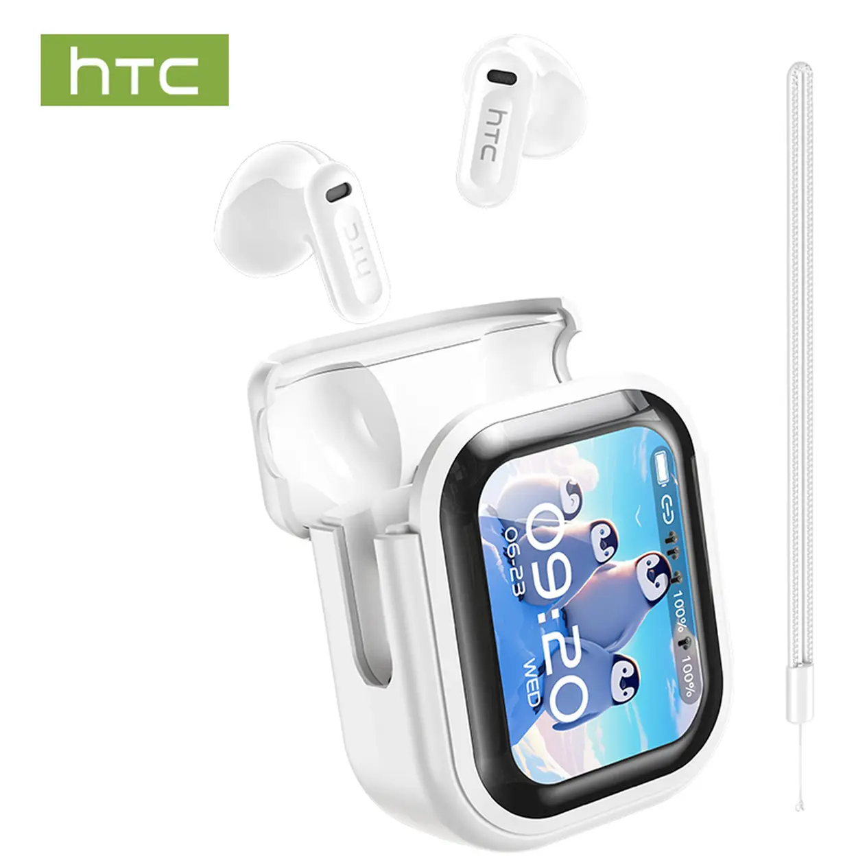 HTC NE20 Wireless Bluetooth 6 0 AI Language Translation Earphones LED HTC NE20 Wireless Bluetooth 6 0 AI Language Translation Earphones LED