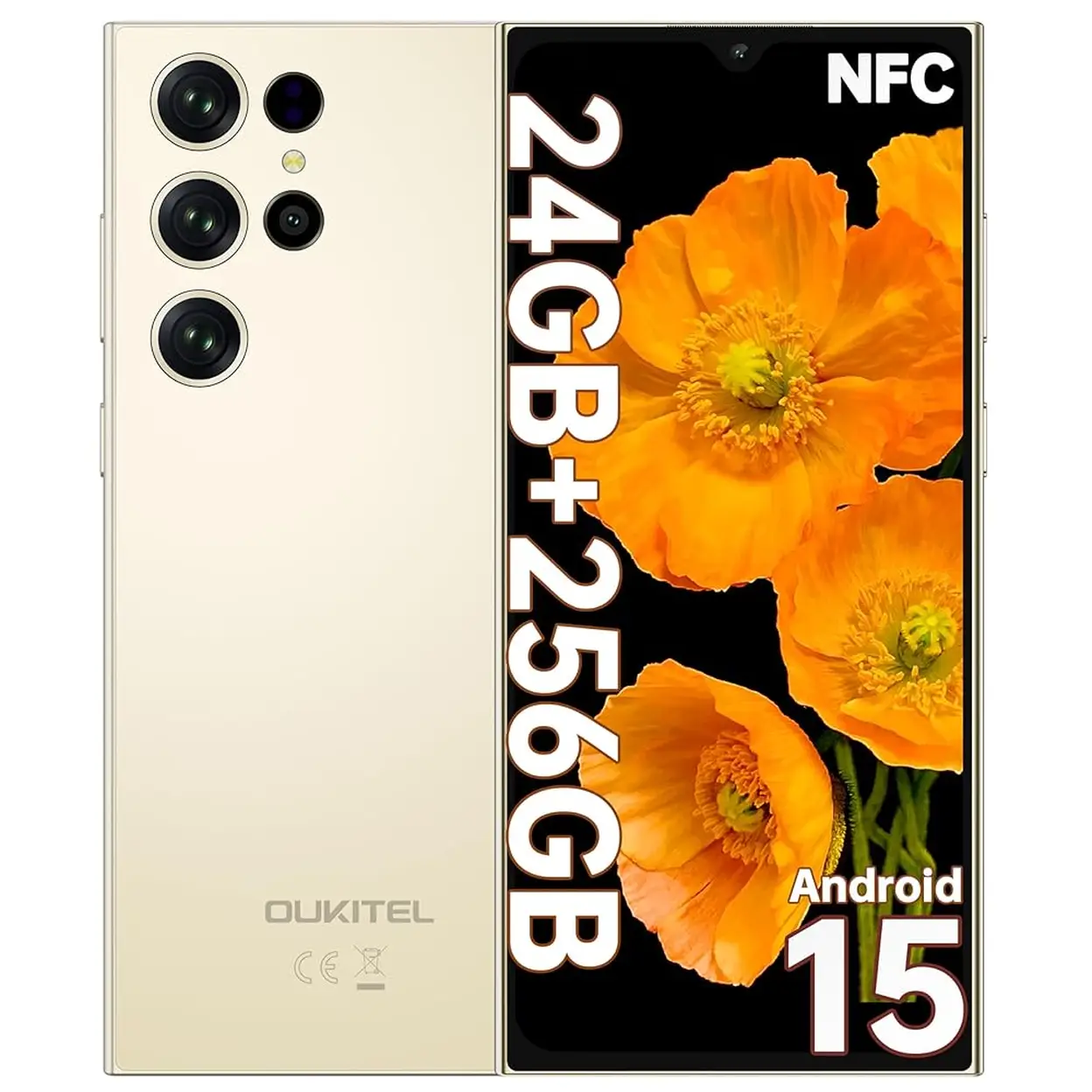OUKITEL C61 Pro Android 15 スマホ 6.88インチ C61 OUKITEL Pro 8+