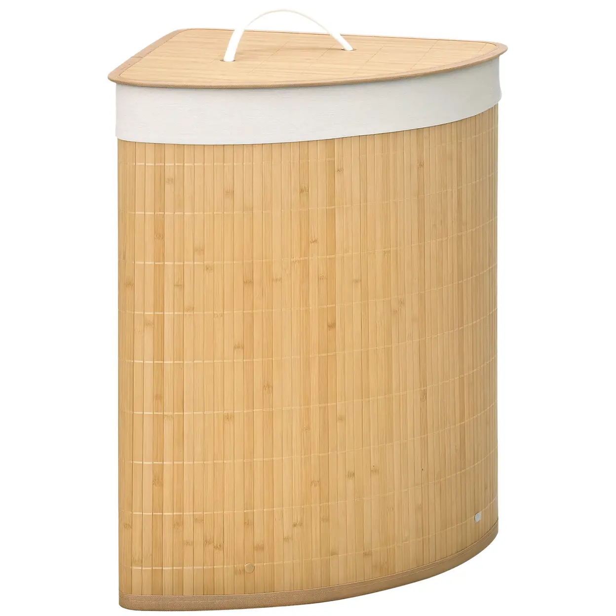 Holz Wäschekorb geschlossen