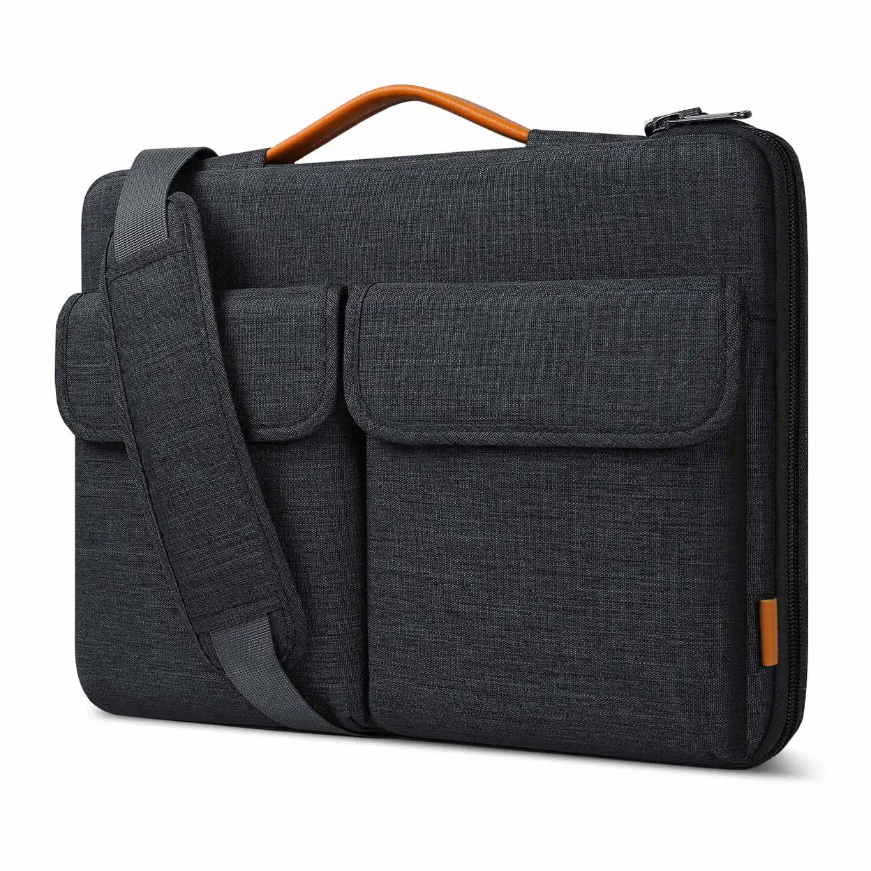 Inateck Housse pour ordinateur portable 15,6 pouces Sac à bandoulière 15 pouces Protection complète à 360° Sac à bandoulière pour ordinateur portable résistant aux éclaboussures Deux modes de transport, LB03008-15BG