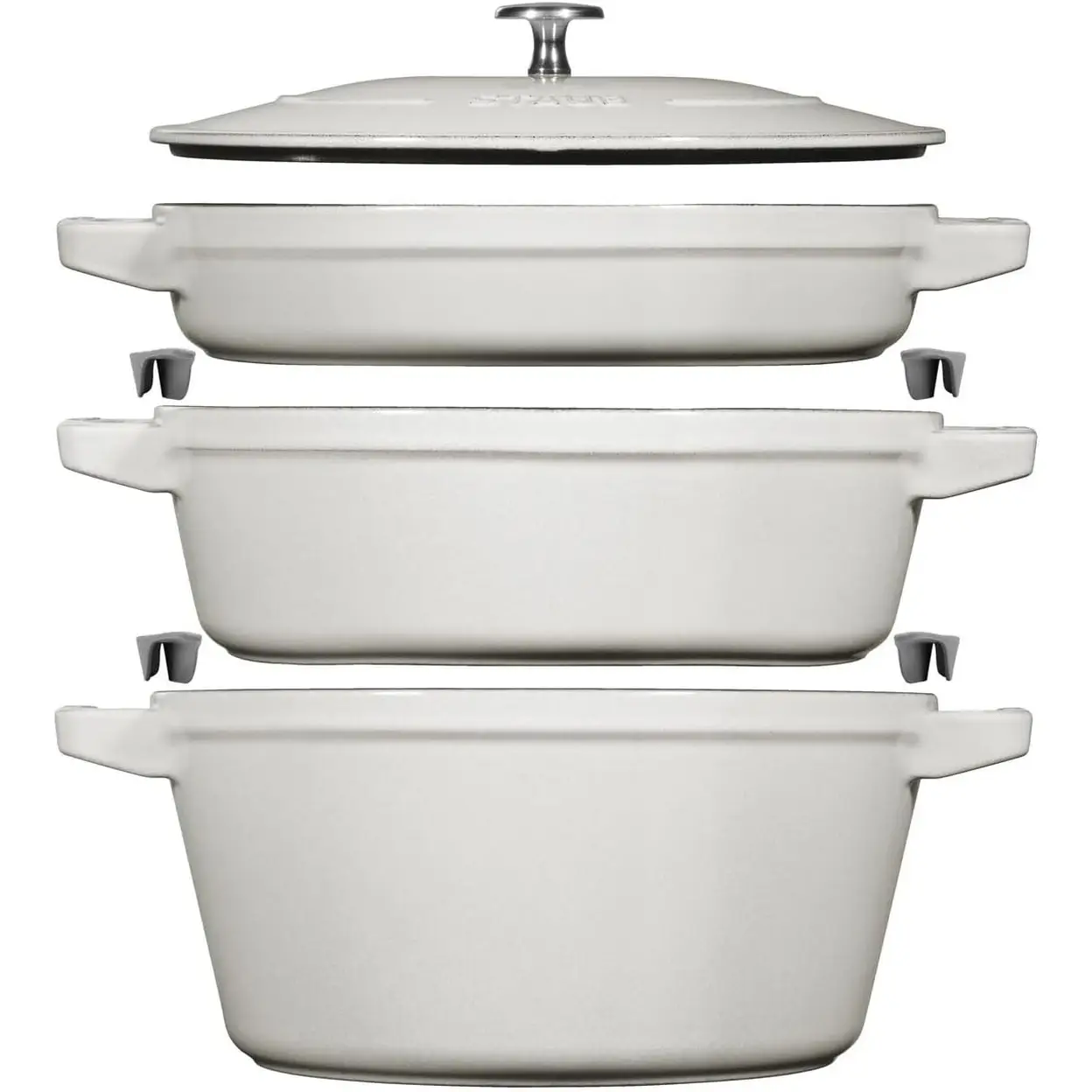STAUB La Cocotte Kochtopf-Set, 3-teilig, weißer Trüffel | Topf- & Pfannensets