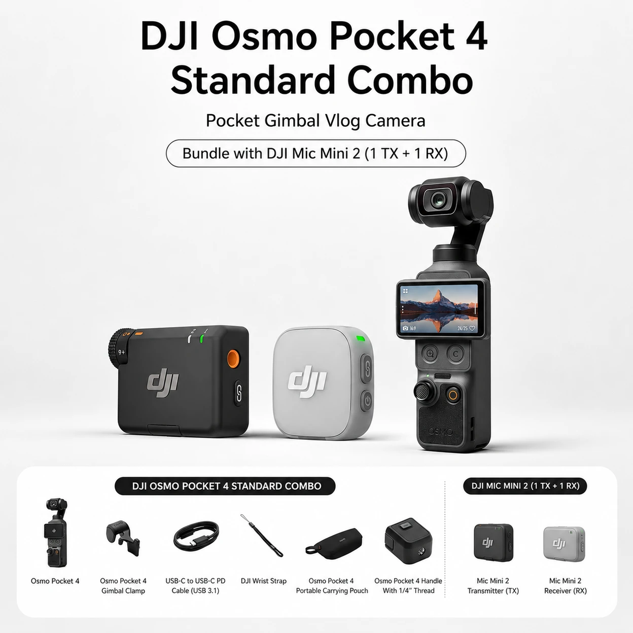 Vlog camera dji オズモ DJI vlogカメラ Osmo Pocket 3 1インチ CMOS