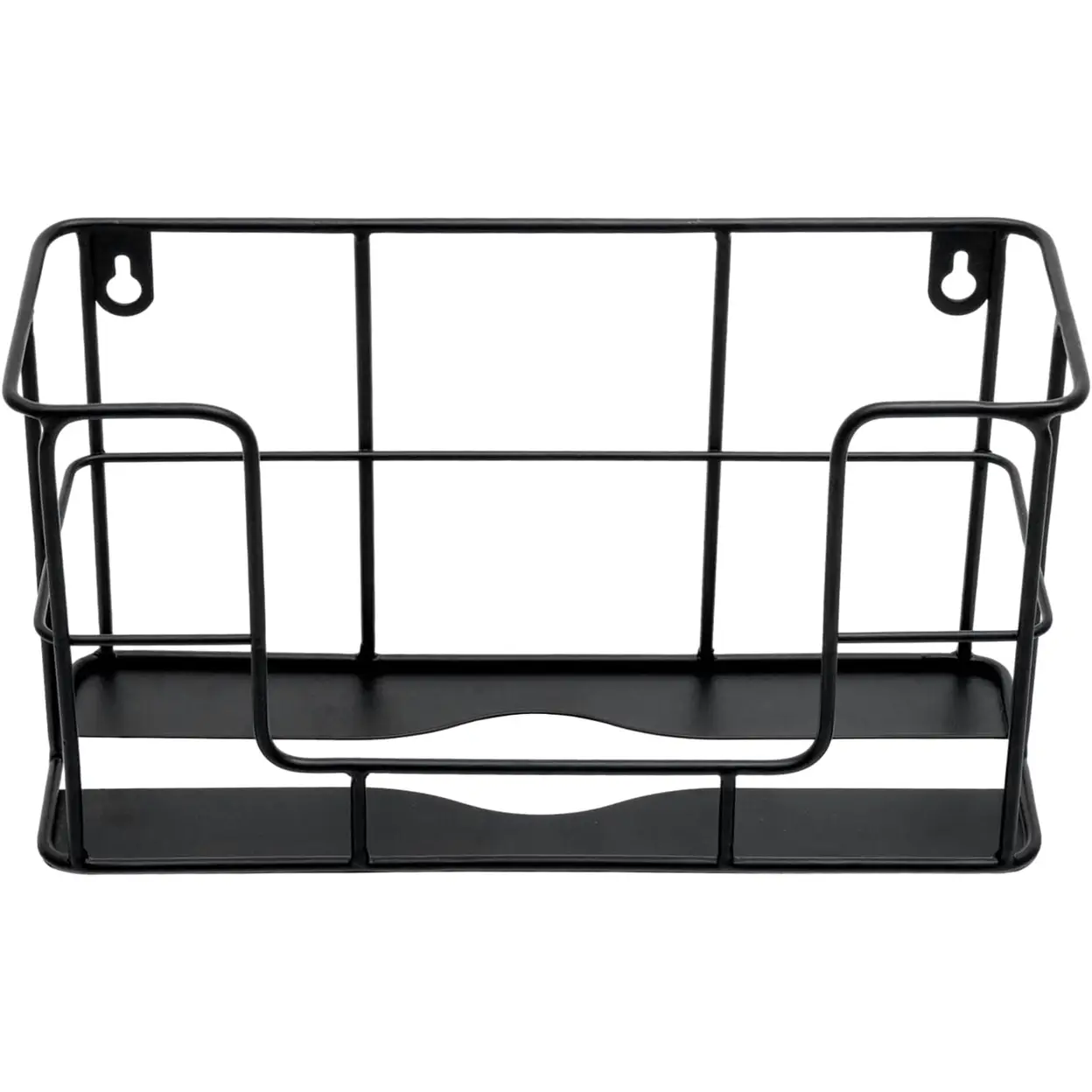 MyGift Wandmontierter Schwarzer Metallgitter Gewerblicher Papierhandtuchspender Halter, Badezimmer Papierhandtuchhalter Tischplatte Gefalteter Handtuchspender für Z-Falz, C-Falz und Trifold | Badezimmer-Aufbewahrung