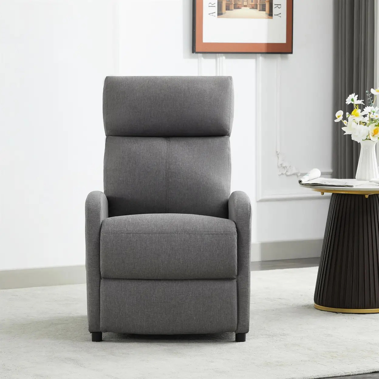mcc direct Push Back Recliner Chair, with Lumbar Support, Padded ...