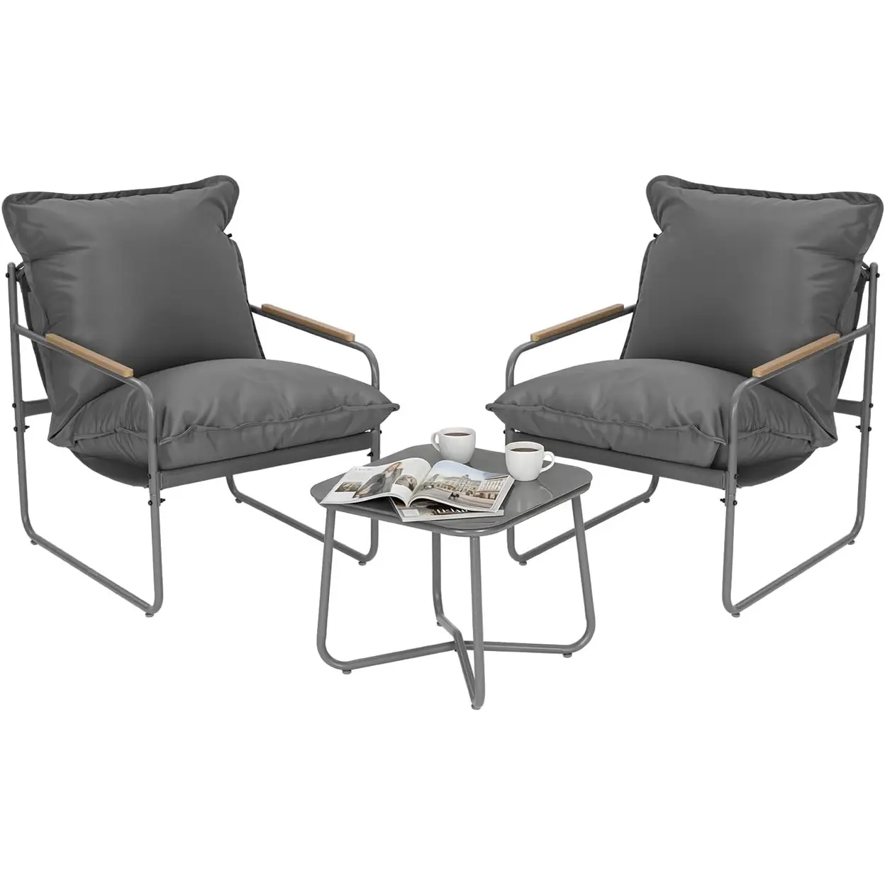 Unter 100 €: Terrassenset mit Sonnenschirm