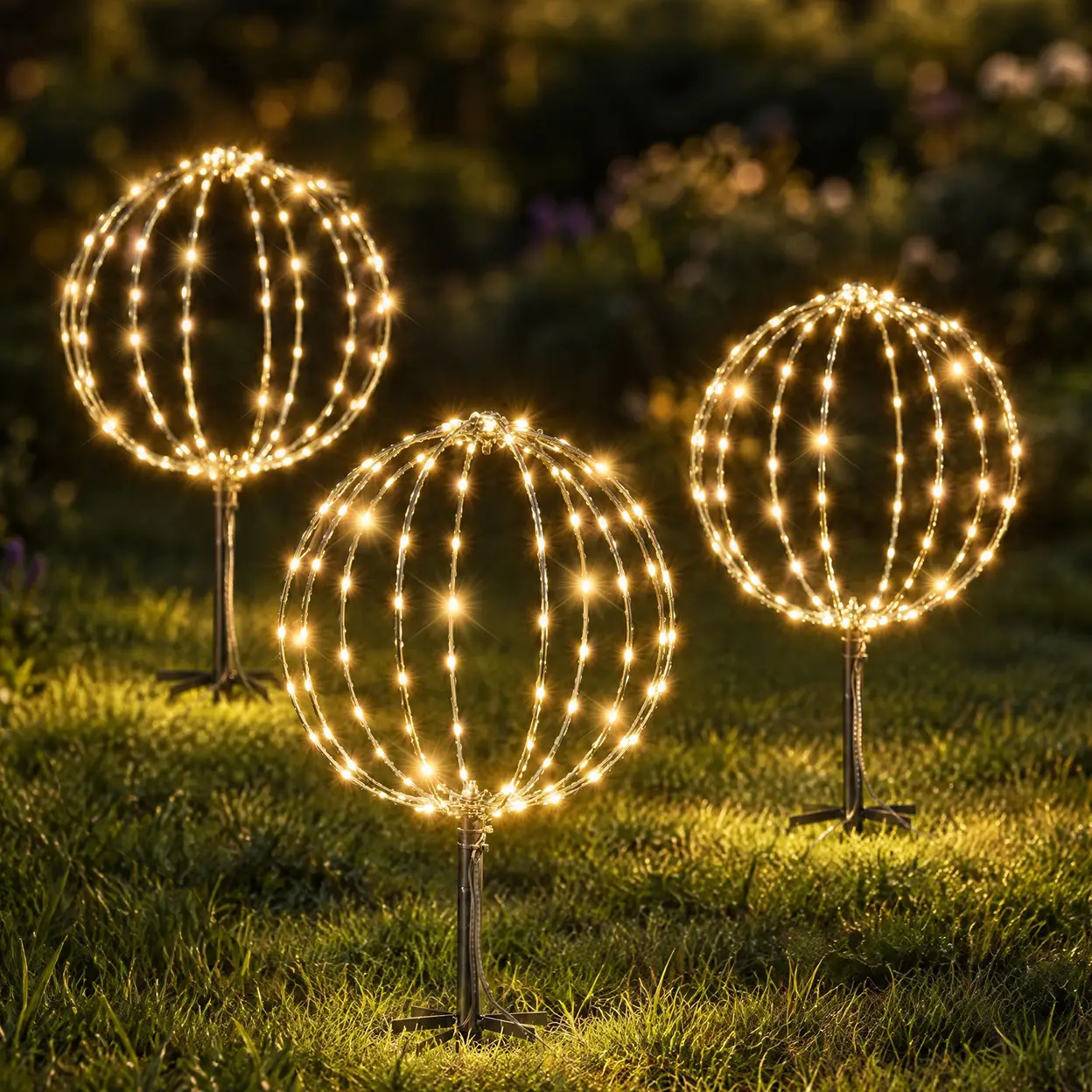 Lichterkette Outdoor Kugeln