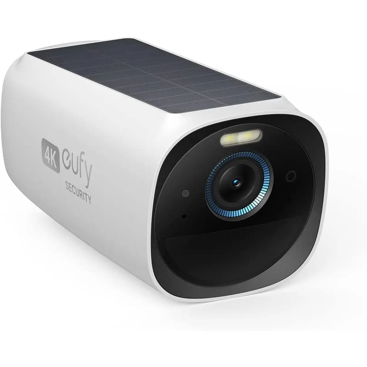 eufy eufyCam 3 caméra supplémentaire, caméra de sécurité extérieure sans fil, caméra 4K avec panneau solaire intégré, reconnaissance faciale par IA, projecteur, aucun abonnement mensuel, HomeBase 3 requis