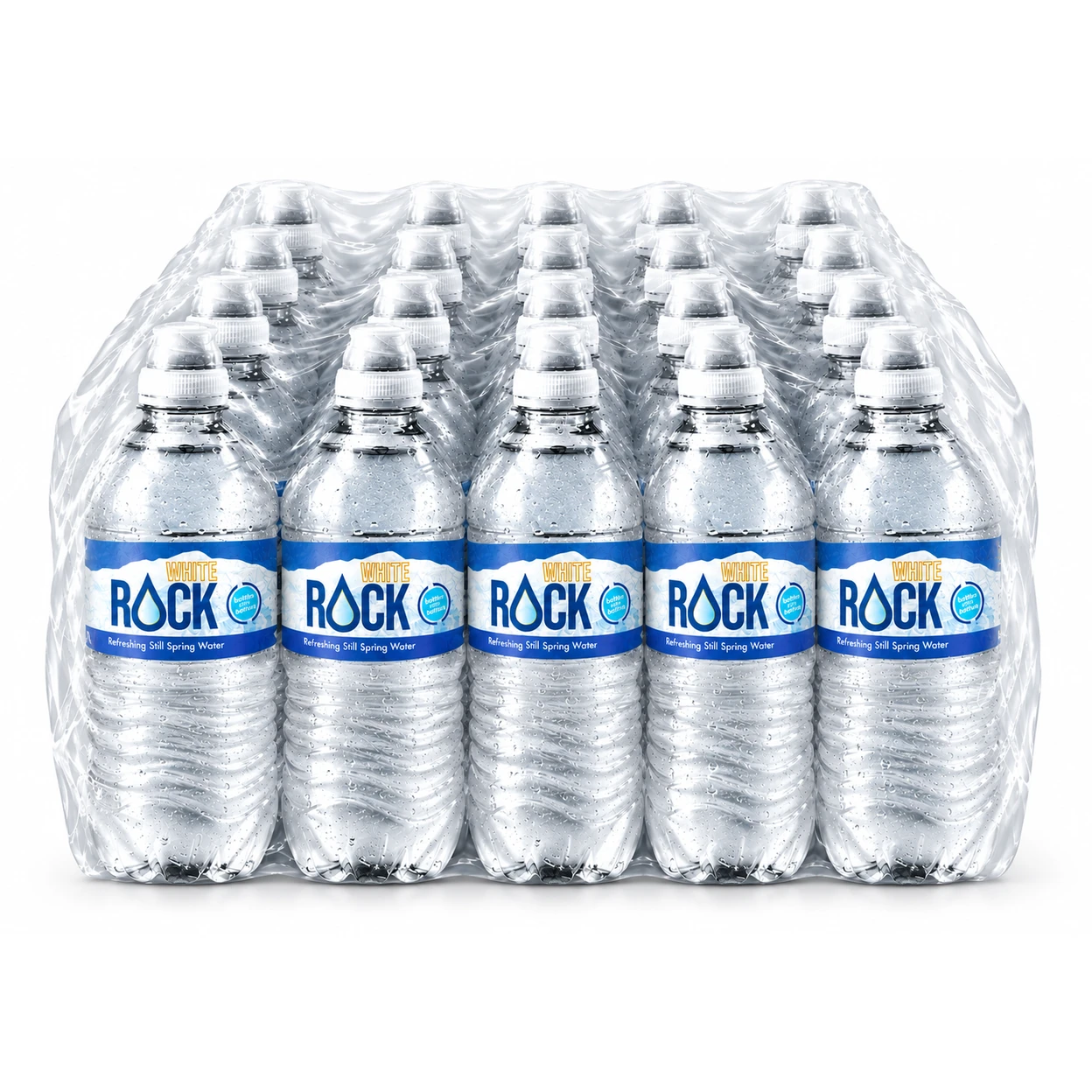 White Rock Soft Still Spring Water 20x750ml Sports Cap