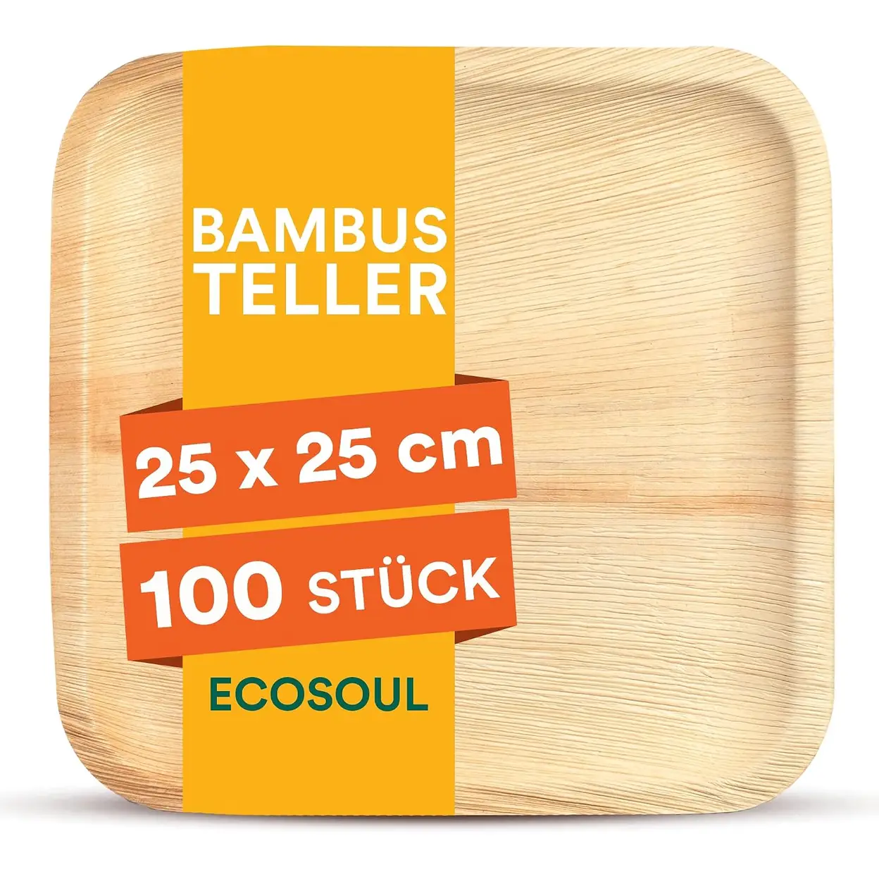 Einwegteller Bambus für jede Feier