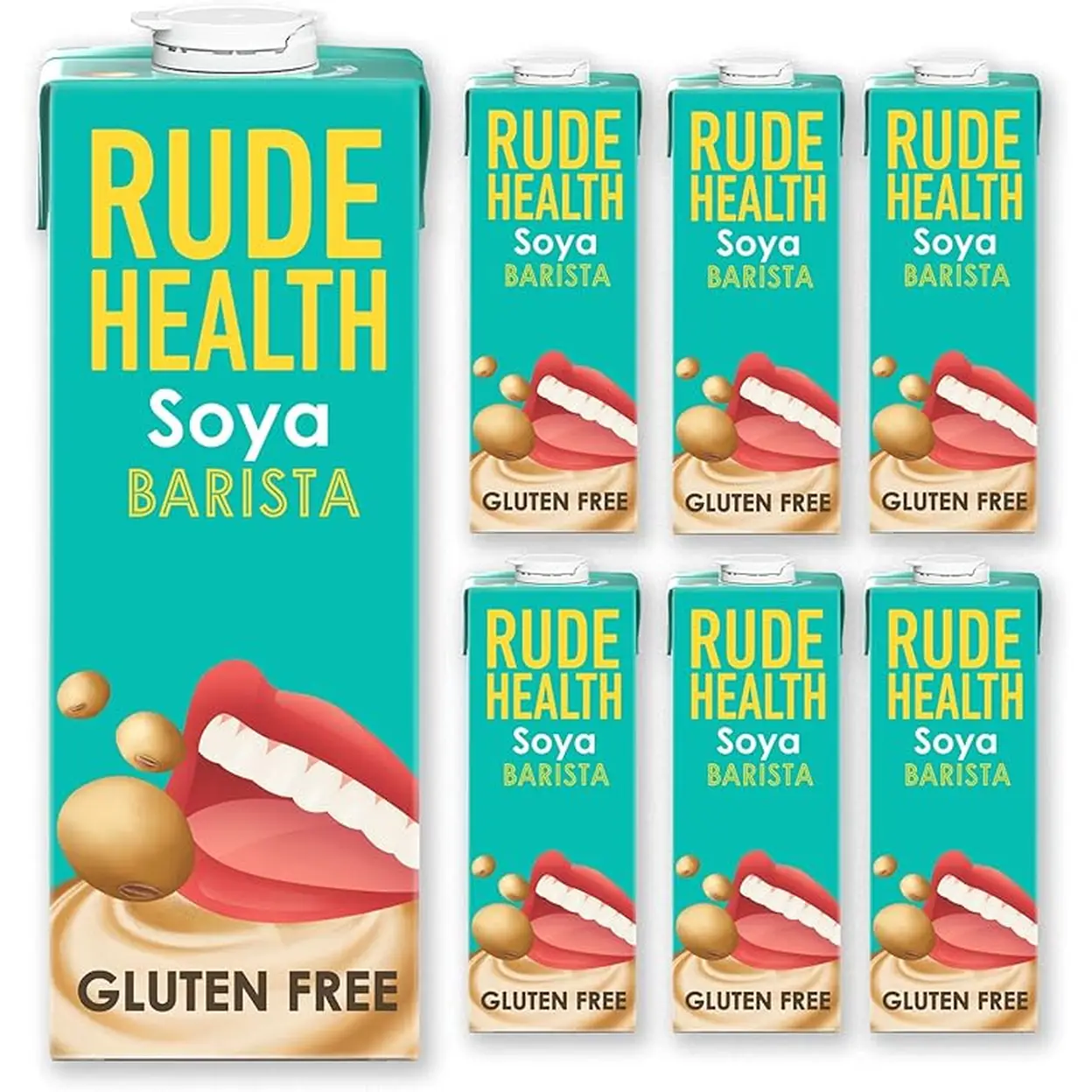 Rude Health - Organic Barista Soya - 6 x 1l | Ambient Plant Based | Joybuy