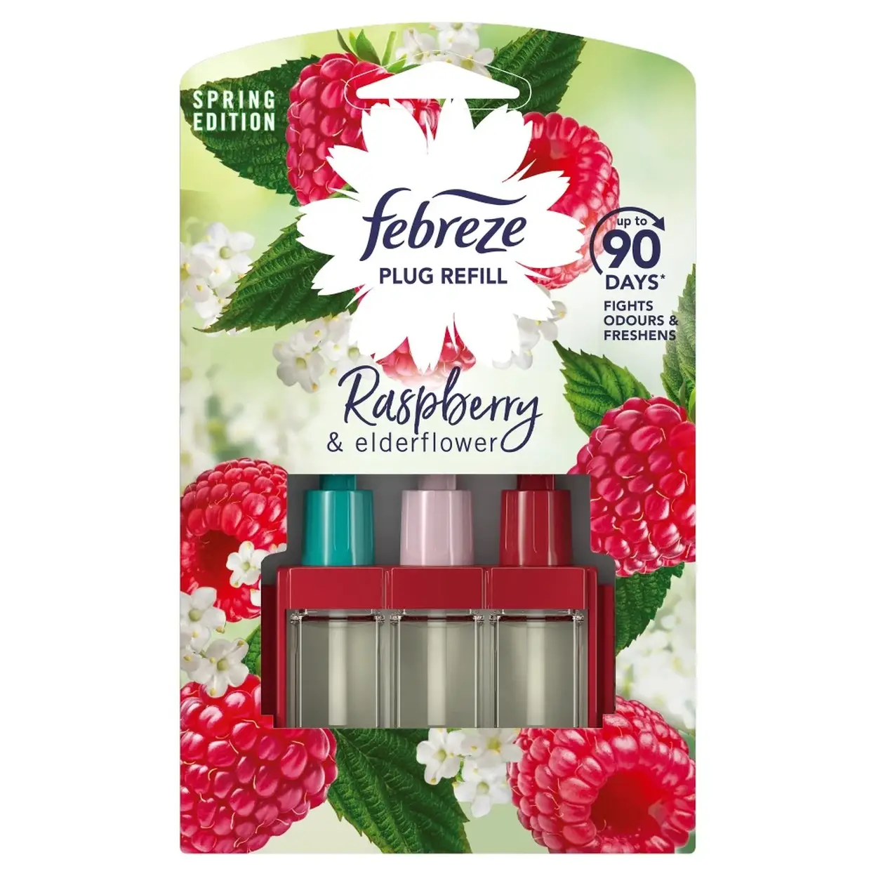 Febreze 3Volution Air Freshener Plug In Refill Raspberry & Elderflower ...