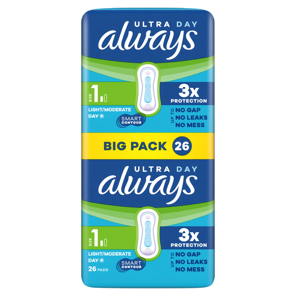 Always Ultra Day Sanitary Towels Normal (Size 1) 26Pads | Pads and ...