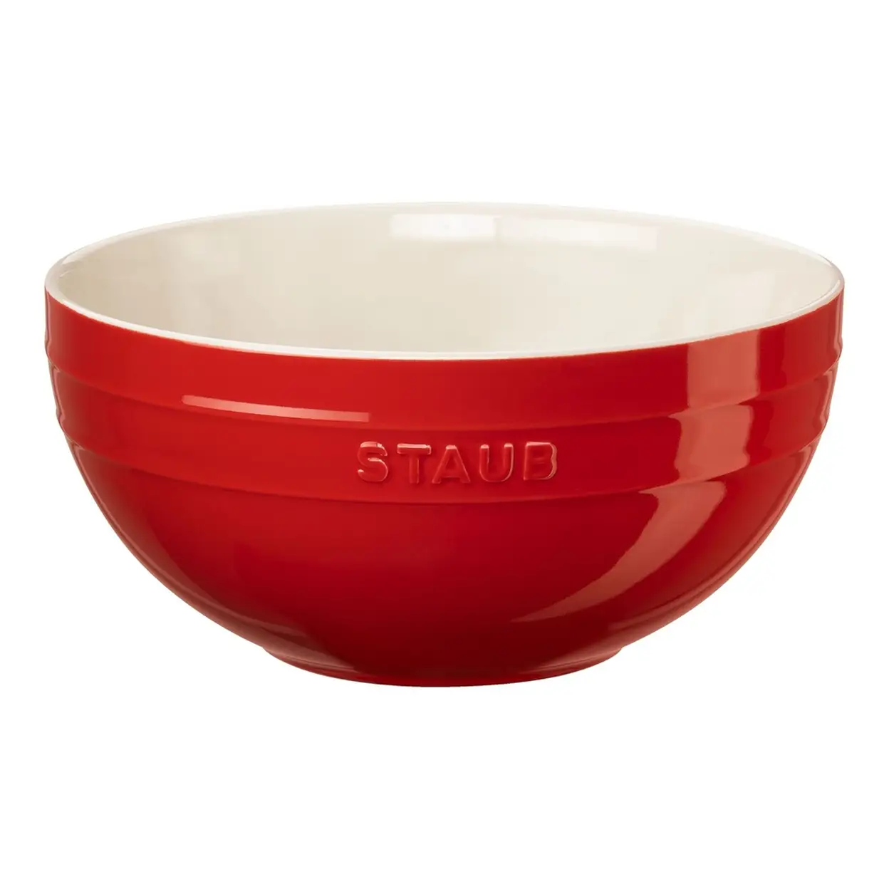 Staub Ceramique Schüssel, 24 cm | Kirsch-Rot | Keramik | Geschirr