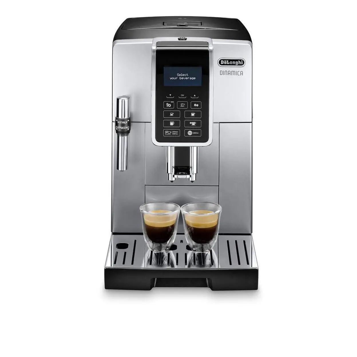 DE‘LONGHI Dinamica, Machine Expresso Automatique, ECAM350.35.SB, Silver ...