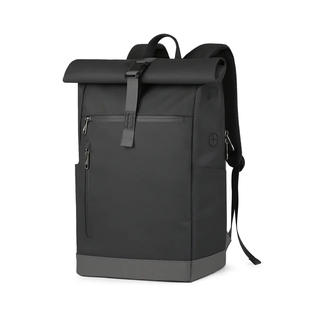 Inateck Sac à dos à rabat Hommes Femmes 25 L - 30 L Sac à dos de vélo Sac à dos pour ordinateur portable Sac à dos d'école pour université Vélo Loisirs Travail Sports Voyage Cyclisme Sac à dos de jour élégant avec compartiment pour ordinateur portable 17 pouces, BP01003BK