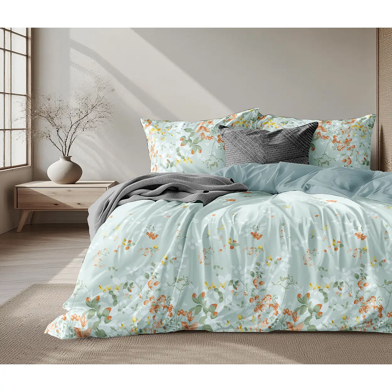 blumenbettwäsche blumen 135x200 online kaufen