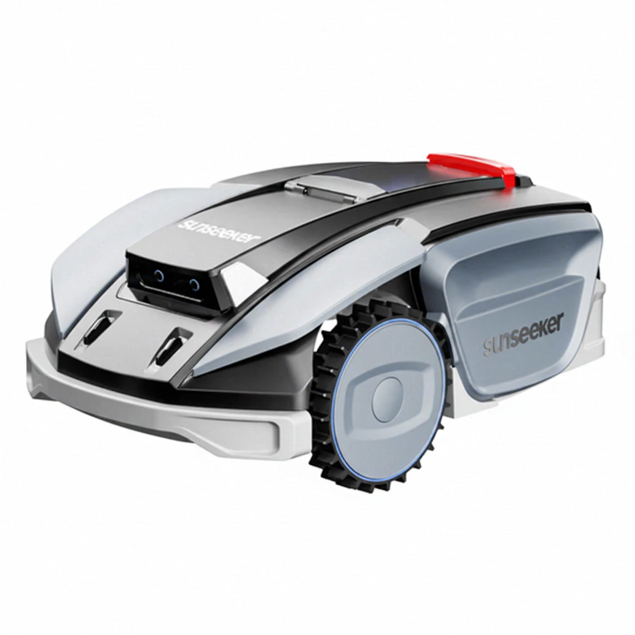 SUNSEEKER S5 AWD Robot Tondeuse sans Fil pour 1600 m² – Navigation RTK + Vision IA, Pentes Jusqu'à 60 %, Cartographie Automatique, Multi-Zones, Contrôle Via Application