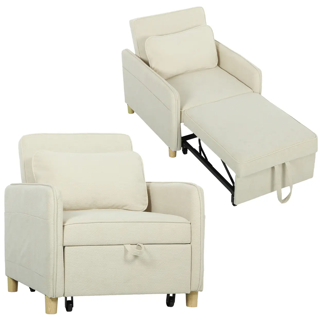sessel bett bequemer: Platzsparend & stilvoll