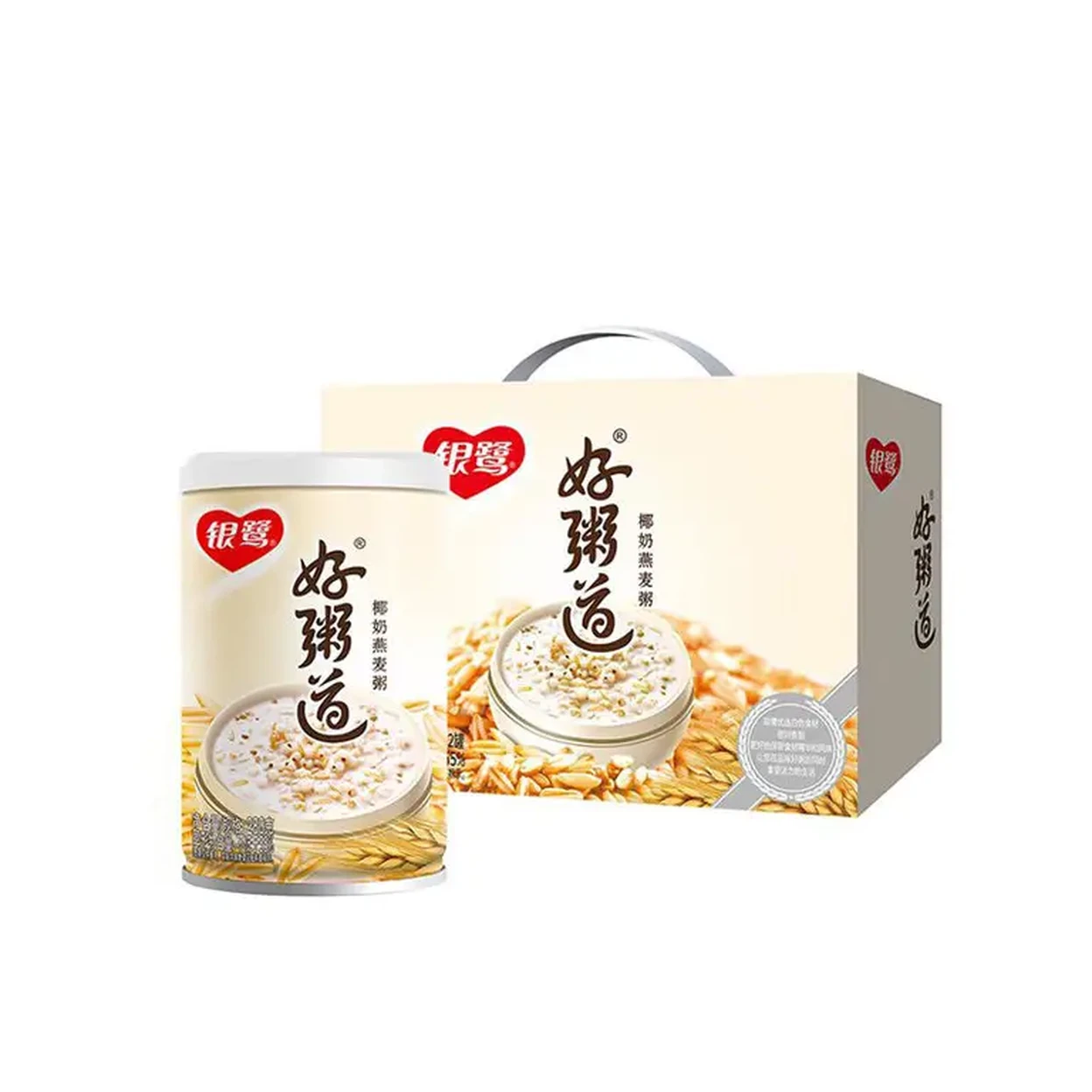 Yin Lu Haozhoudao Coconut Milk Oatmeal Porridge, 280g X 12 Cans | Tins ...