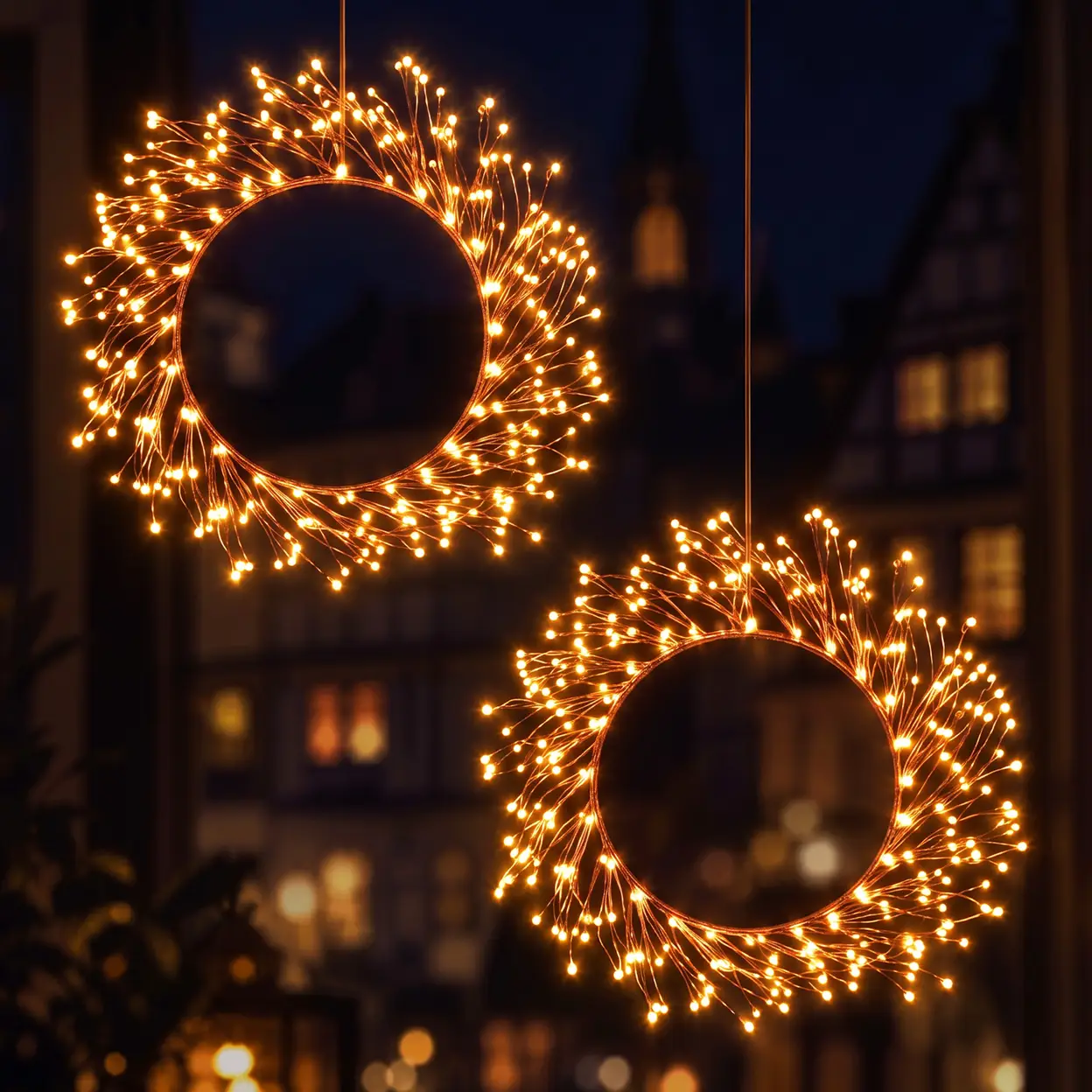 Ungewohnliche Weihnachtsfensterlichter unter 50 €