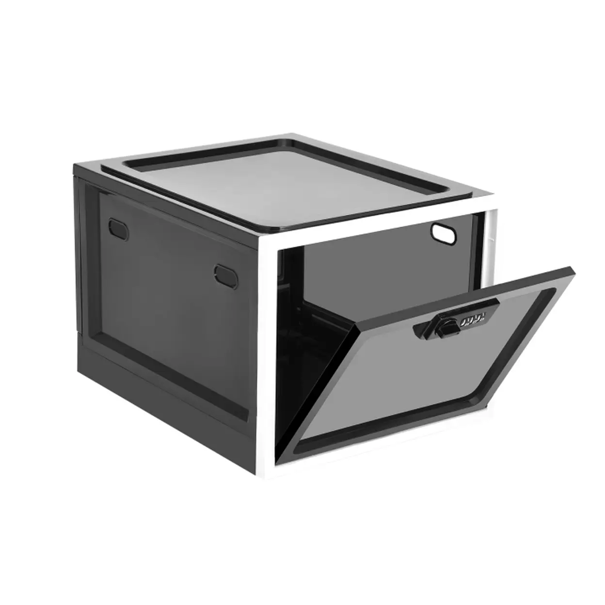 Abschließbare Box mit Zahlenschloss, Stapelbare Aufbewahrungsbox 11,9 × 9,3 × 7,6 Zoll | Küchenaufbewahrung