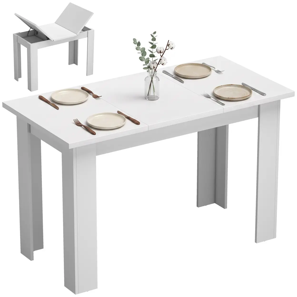 Weiße Kuchentafel für Torten und Kuchen