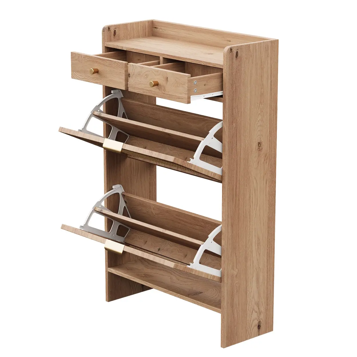 schmaler schuhschrank flur: Platzsparend & stilvoll