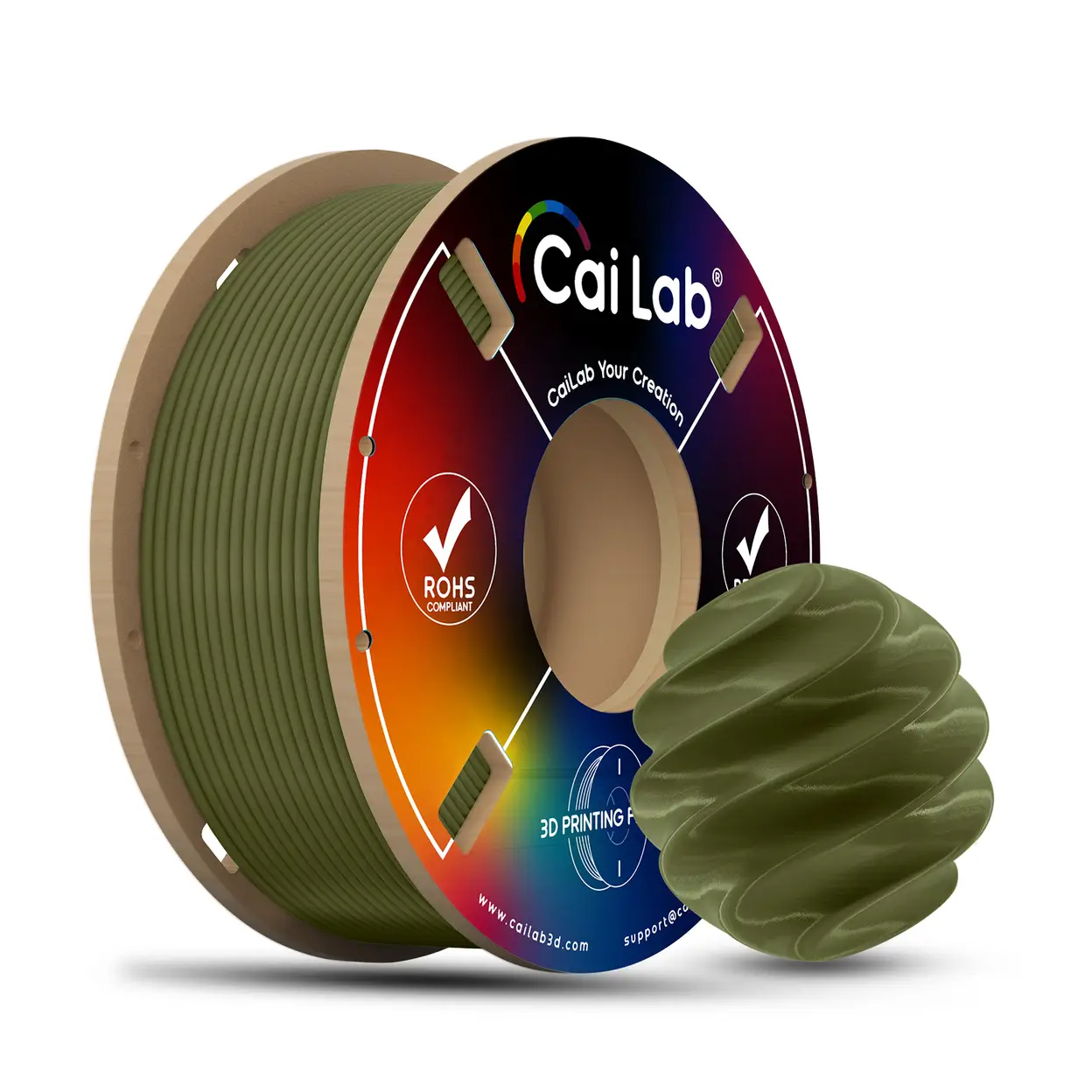 CAILAB 3D-printer Filament PLA+ Bio - Olijfgroen | 3D-printen | Joybuy