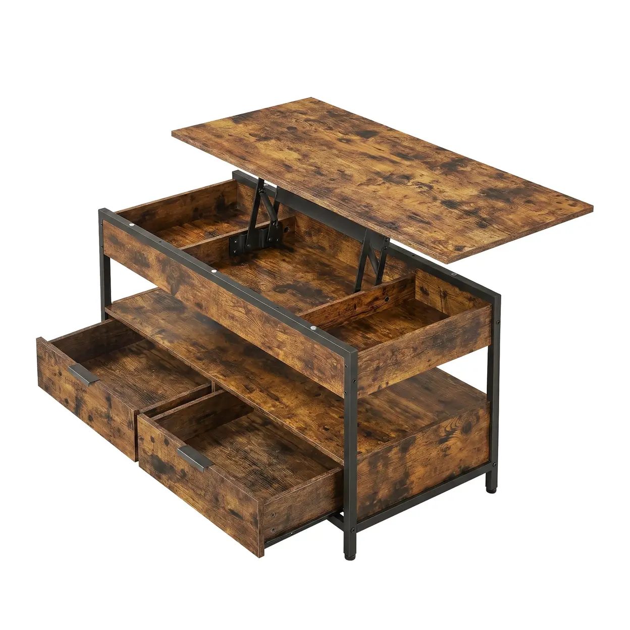 Couchtisch Buche mit Schublade – Warmes Design
