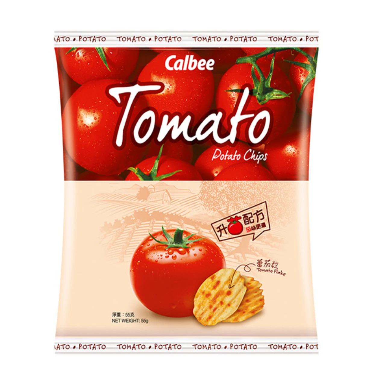 Calbee Kartoffelchips Tomatengeschmack Snack-Chips 55 g ...