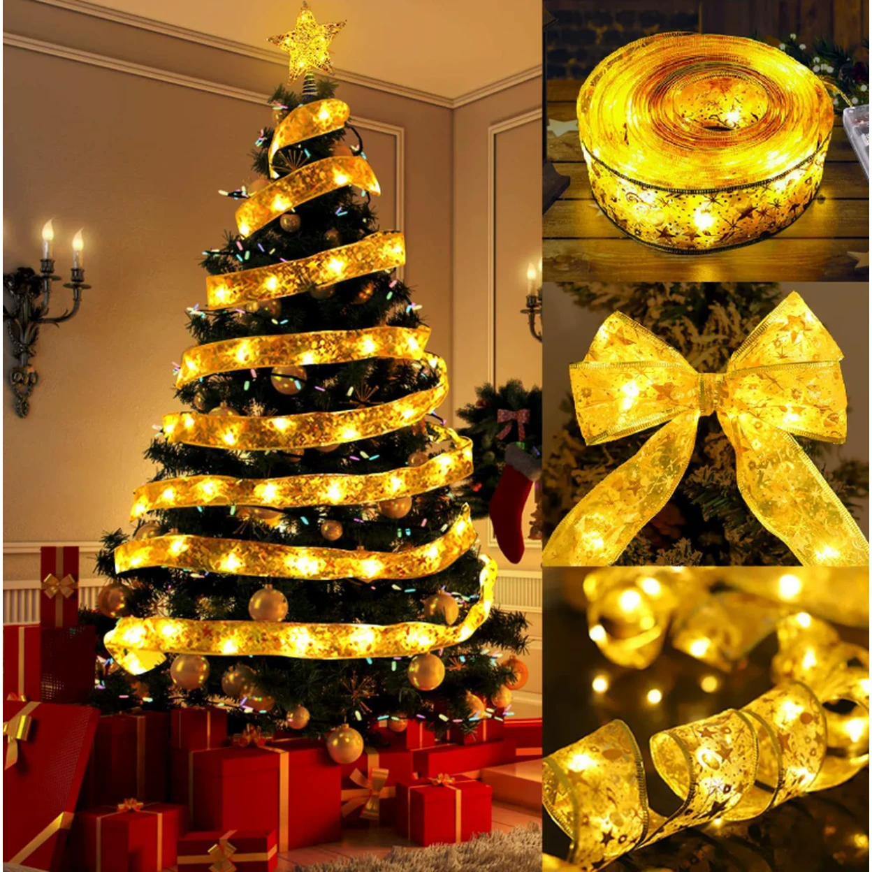 Weihnachtslichterkette innen