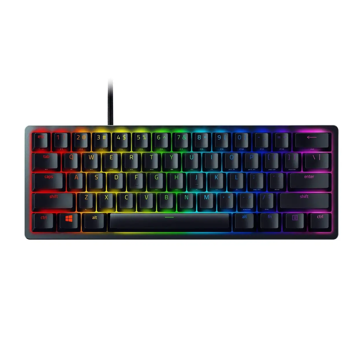 Razer Huntsman Mini Gaming Keyboard - Black, Clicky Optical Purple ...