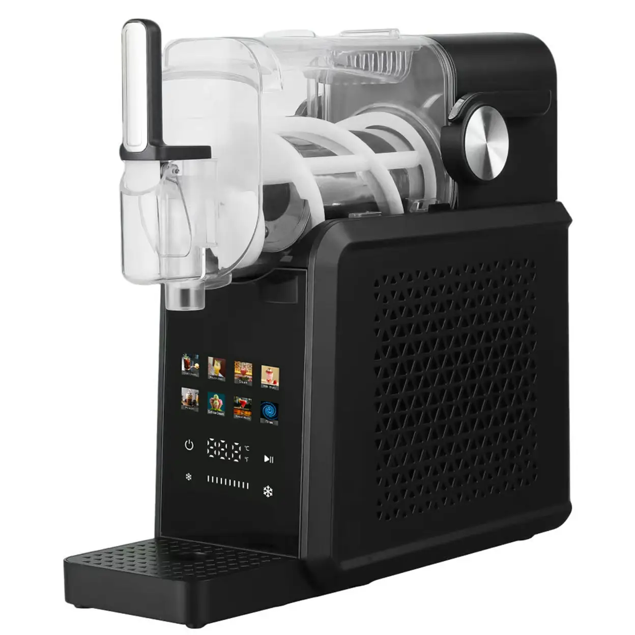 BSJ01 Slush-Eis-Maschine 1,8 L mit 200-W-Kompressor, 7 Programmen, 10 Konsistenzstufen, Berührungsdisplay und Selbstreinigung, ohne Eiswürfel | Slush-Maschinen