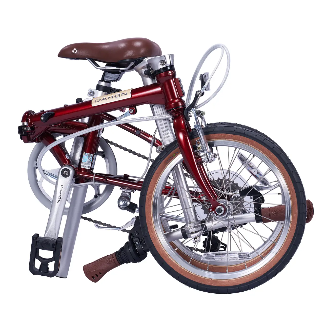 DAHON Boardwalk D7 Brown 16-Inch Folding Bike