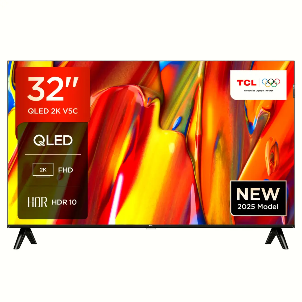 TCL 32V5C 32英寸QLED智能电视2025新款：紧凑空间的画质担当| Joybuy