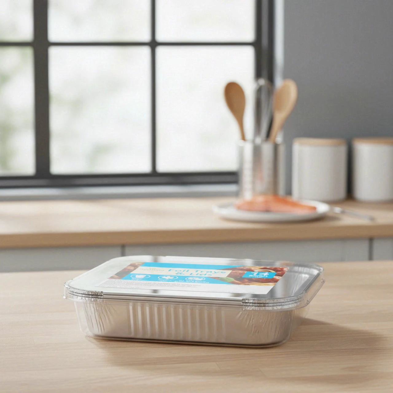 食糧補充/Stock Up 4枚セット foil Morrisons Small Foil Trays with Lids, 14 Pack