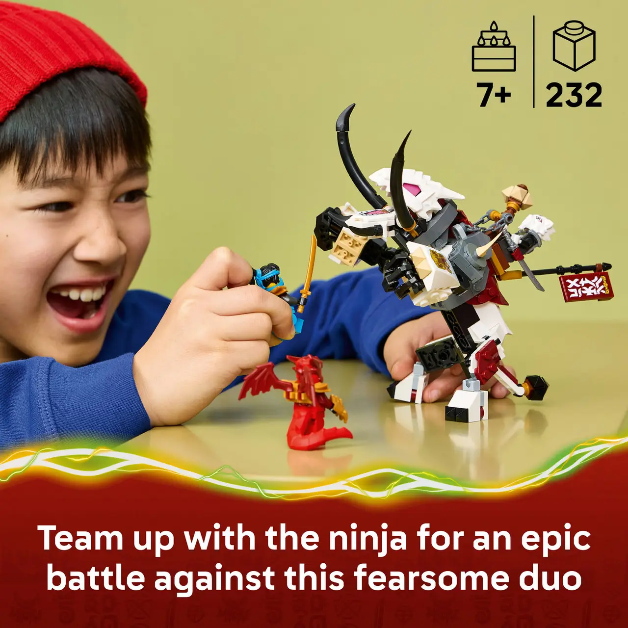 LEGO Ninjago 71863 Zilvar与Grimtak龙兽