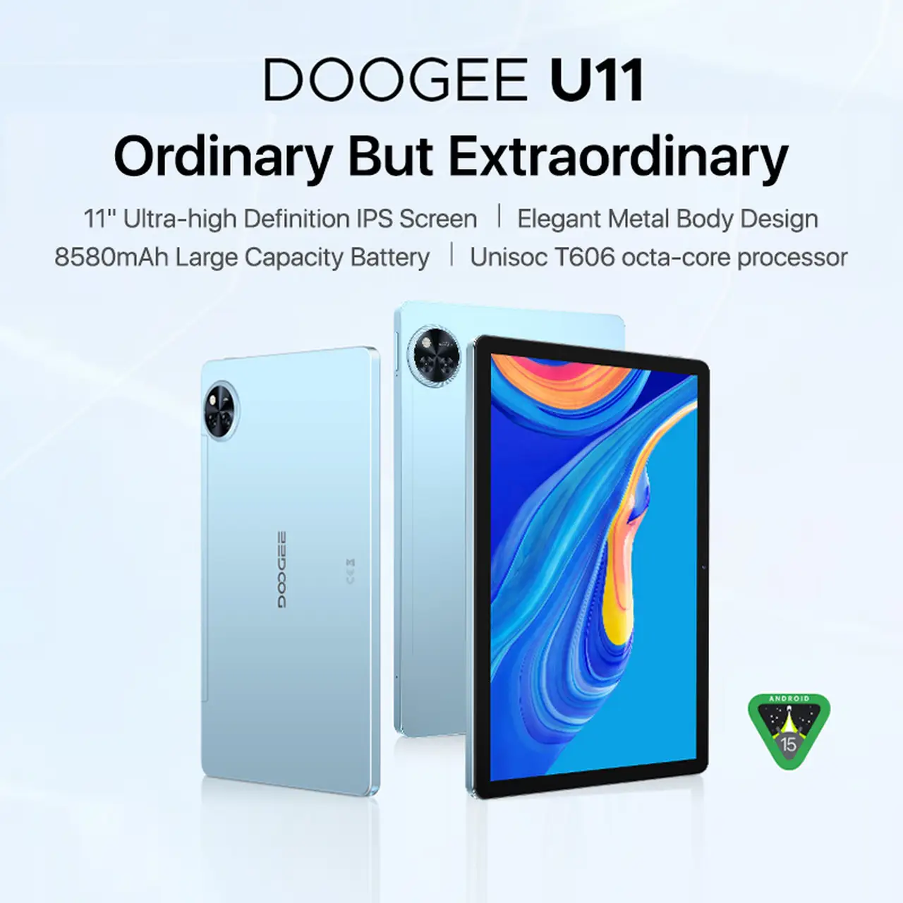 DOOGEE U11 11英寸平板：Android 15与Gemini AI