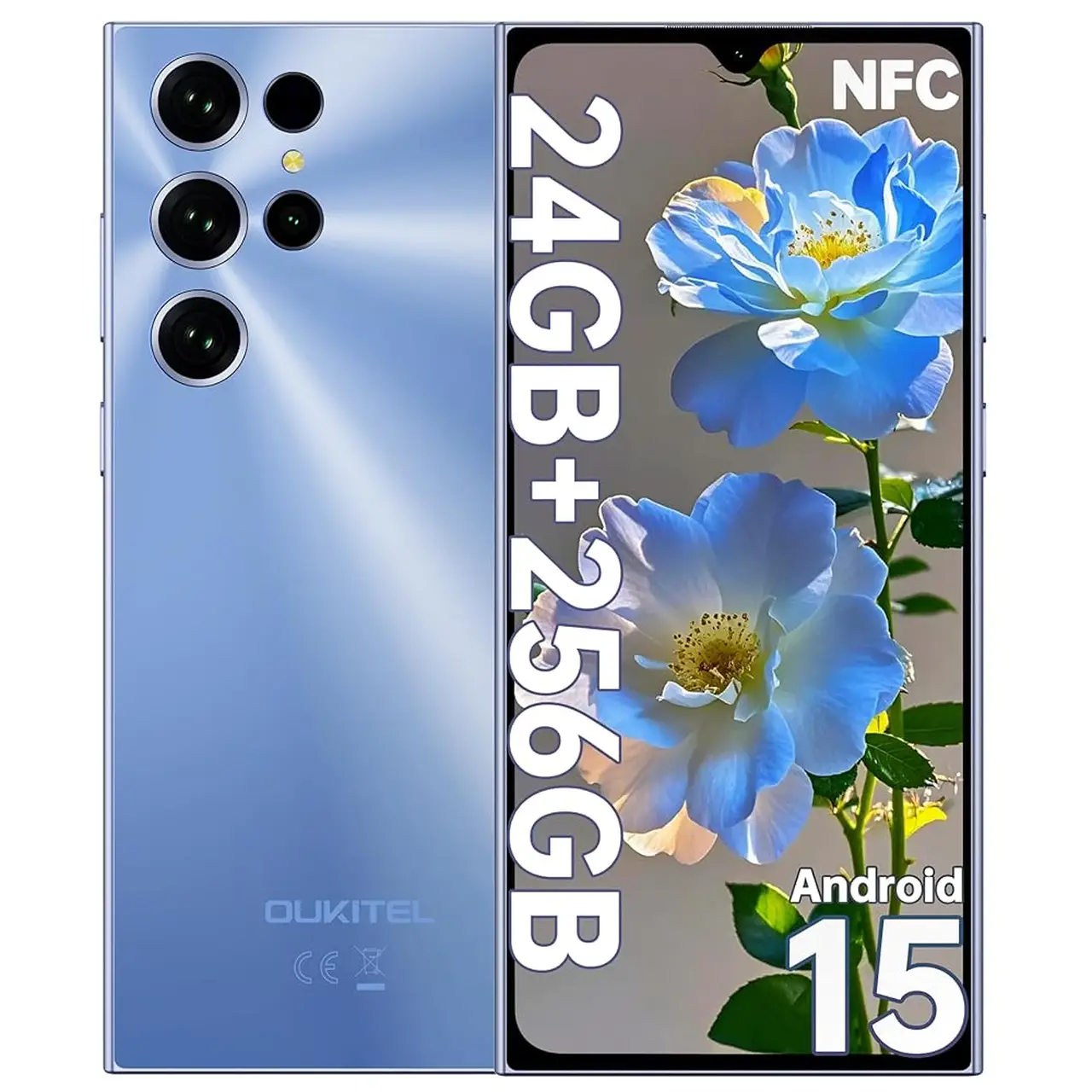 OUKITEL C61 Pro Blue Smartphone, 8GB+256GB | Joybuy