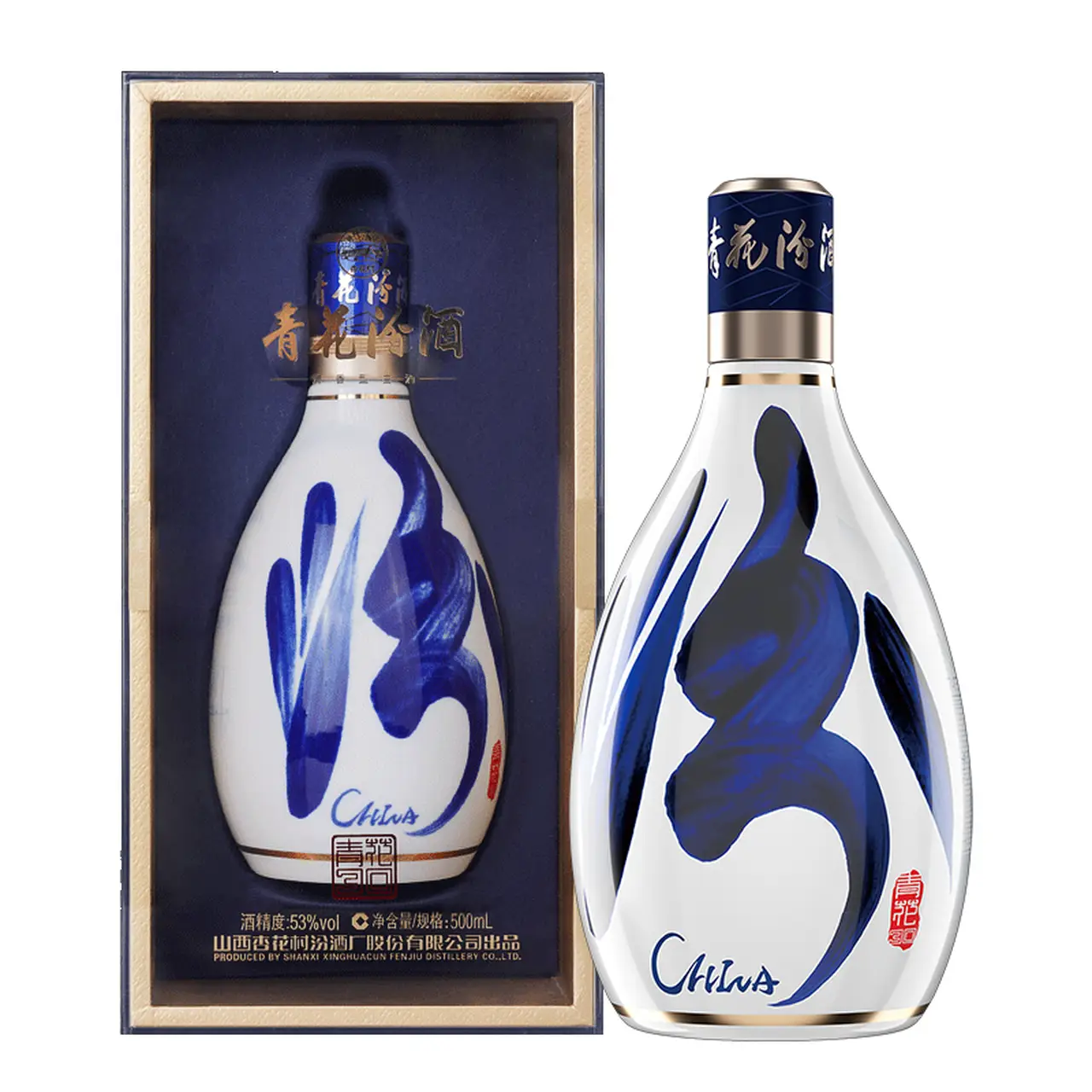 【未開栓】青花汾酒 30年陳醸 白酒 53% 500ml 青花汾酒30年复兴版53度500ml｜典藏清香买酒指南| Joybuy