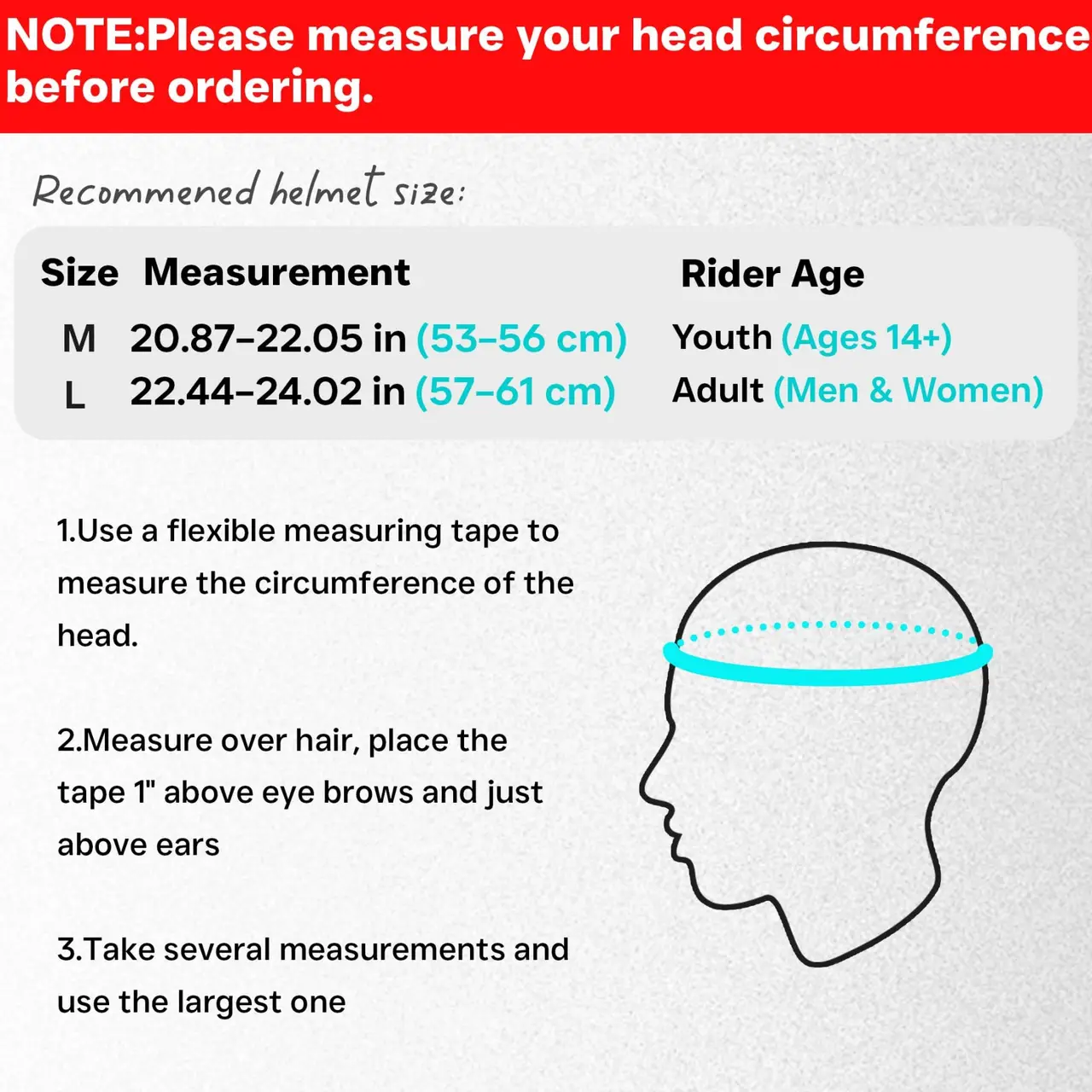 bike helmet sizes uk ROCKBROS Kids Full Face Protective Detachable 3-16 Youth Child delivering music with an audio range unlike anything youve heard Buying a Riding Hat