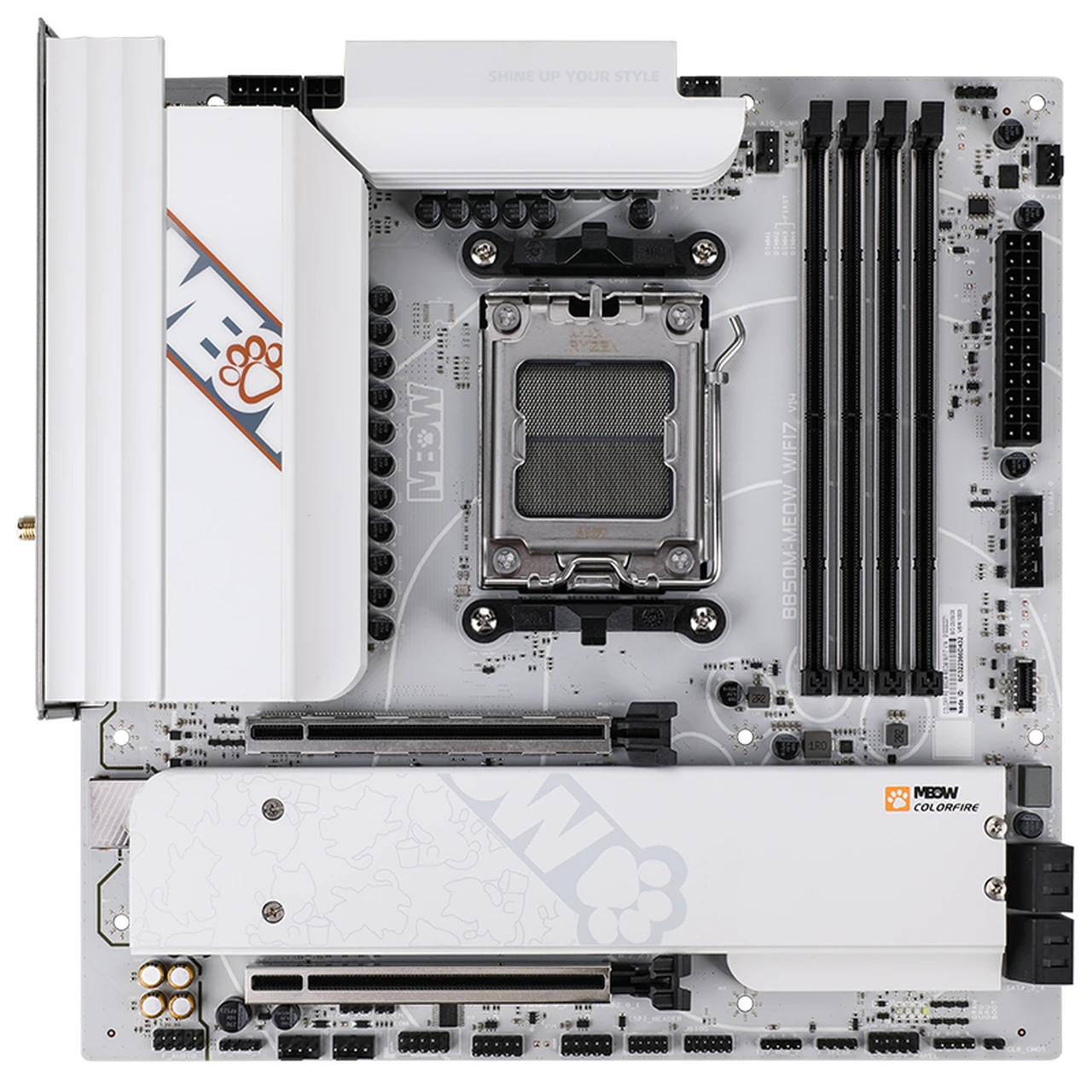 COLORFIRE B850M MEOW WIFI7 V14 本体 七彩虹COLORFIRE B850M-MEOW WIFI7 橘猫主板选购指南