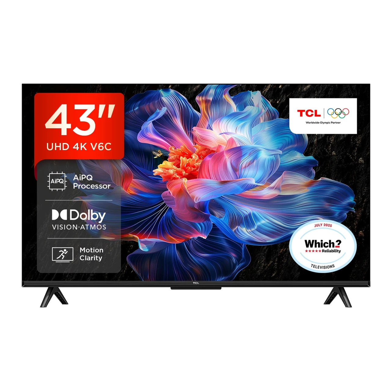 TCL 43V6C 43英寸4K HDR Google TV智能电视购买指南| Joybuy