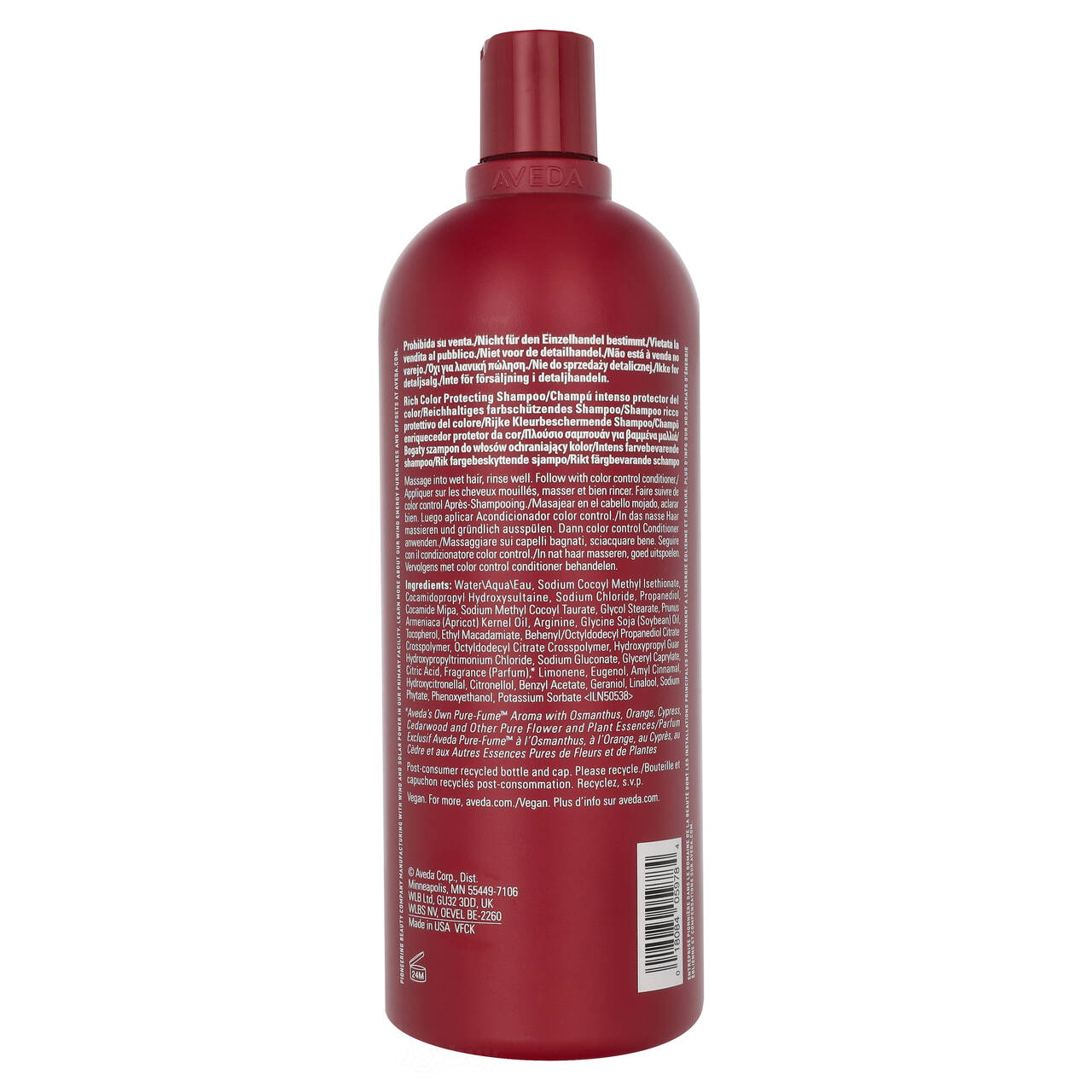 Aveda Color Control洗发水1000ml｜染发护理| Joybuy