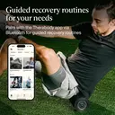 Therabody WaveRoller, Vibrating Roller for Sore Muscles, High-Density Foam, Reduces Muscle Tension, Black image 5