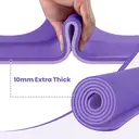 Good Nite Tapis de yoga antidérapant avec sangle de transport 183 x 61 x 1 cm - Violet lilas image 1